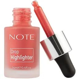 Хайлайтер Note Cosmetique Drop Highlighter №01 Pearl Rose рідкий 14 мл - мініатюра 2
