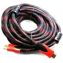 3D кабель TCOM Hdmi 5 м в оплетке черно-красный