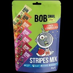 Натуральні цукерки Bob Snail Stripes Mix 196 г (2 шт. х 98 г) - мініатюра 2