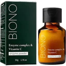 Ензимна пудра для вмивання обличчя Biono з вітаміном С 50 г (4820267050435)