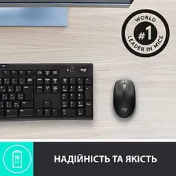 Бездротова миша Logitech M190 Wireless Mid Grey (910-005906) - мініатюра 4
