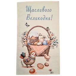 Рушник Прованс Великодній кошик вафельний 60х33 см (39775)