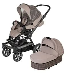 Універсальна коляска Hartan 2 в 1 Xperia GTS Beige Check, бежевий в клітинку (2304123612)