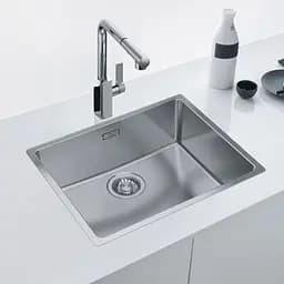 Franke Кухонная мийка Maris MRX 210-40/127.0598.745/нержав.сталь полірована/квадратна/440х440х180/врівень зі стільницею SlimTop - мініатюра 2