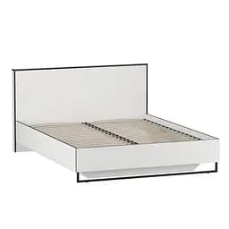 Кровать двухспальная Moreli Forte F-0010 в стиле Loft на металлических ножках 1680х980х2126 мм Белый
