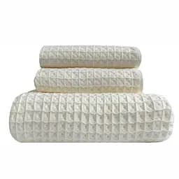 Набір вафельних рушників Lovely Svi 3 в 1: 70х140 см, 2 шт - 34х72 см - Бежевий (110827)