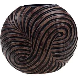 Ваза Amadeus круглая коричневая (162954)