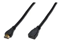 Подовжувач HDMI (тато) - HDMI (мама) Digitus HDMI High speed + Ethernet (AM/AF) 3.0m
