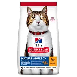 Сухий корм Hill's SP Mature Adult 7+ для зрілих котів від 7 років з куркою 1.5 кг