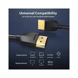 Кабель мультимедійний HDMI M to HDMI M 3.0m black Vention (AAIBI) - мініатюра 2