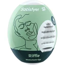 Самозмащувальний мастурбатор-яйце Satisfyer Masturbator Egg Riffle