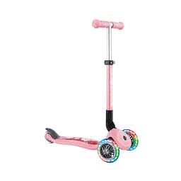 Самокат Globber Junior Foldable Lights пастельно-рожевий з квітами, до 50 кг, 2+ - мініатюра 3
