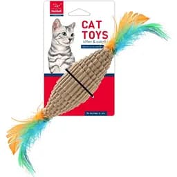 Іграшка для кота Nunbell з пір'ячком в асортименті