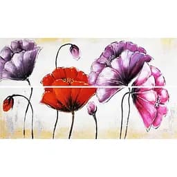 Картина (Диптих) Квіти. Ручна робота QP27 Brille D5-026