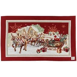 Серветка гобеленова Прованс Present 50х30 см червона (31387)