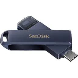 USB флеш накопичувач SanDisk 128GB Phone Drive for iPhone Metallic Sky Lightning/Type-C U (SDIXD0N-128G-GN6NE) - мініатюра 4