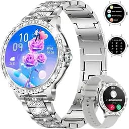 Смарт-годинник для жінок Smart Fitonme Silver Lux з моніторингом здоров'я