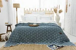 Постільна білизна з покривалом Zebra Casa Paloma Indigo Zebra pbe0051524