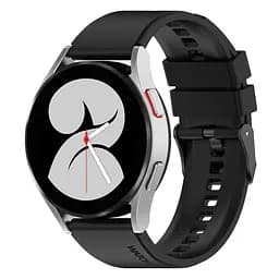 Ремінець для Samsung Galaxy Watch 5 40mm - чорний ширина кріплення 20мм силікон Watchbands GT (W45-3WB42408521) - мініатюра 2