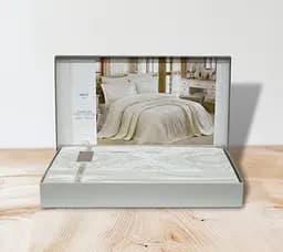 Покривало з наволочками Gardines Miray Cream 240 x 260 см pbe0051049 - мініатюра 4
