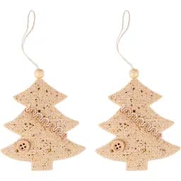 Набор новогодних подвесок Yes! Fun Ангелочки 10.5х9 см 2 шт. золотой (973472)