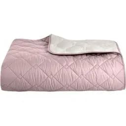 Покрывало Ideia Стиль Cube двухстороннее 180х210 см пудровый со светло-серым ((8-32404*005)