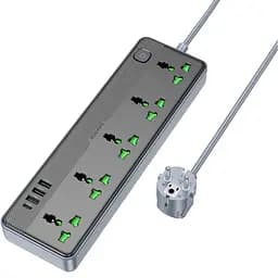 Мережевий фільтр Borofone BAC4A Lord 5 socket Black/Gray (1C3A) EU [118746]