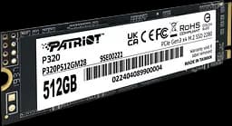 SSD M.2 накопичувач Patriot P320 512GB (P320P512GM28)