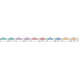 Шнур Sunline PE-Jigger ULT 1200 м ( мulticolor) 2.5/0.250 мм 40 lb/18.5 кг - мініатюра 3