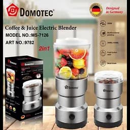 Електричний блендер-кавомолка Domotec MS-7126 300 Вт 200 мл - мініатюра 2