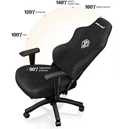 Геймерське крісло Anda Seat Phantom 3 L Black Fabric (AD18Y-06-BF) [108622] - мініатюра 4