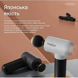 Перкусійний ручний масажер для тіла і м'язів Medica+ MassHand Pro 4.0 white  - мініатюра 4