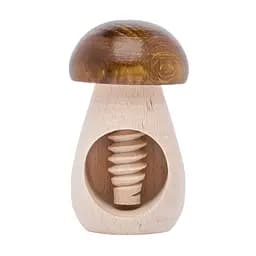 Винтовой деревянный орехокол «Гриб» с коричневой шапкой, Woodly 85953