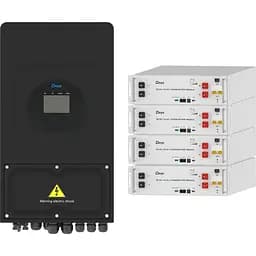 Система зберігання енергії Deye SUN-6K-SG03 Black 6kW + 4 АКБ SE-G5.1 Pro-B 20.4Wh (51.2V/100Ah/5120Wh) [159293]