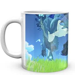 Кружка GeekLand Genshin Impact Геншин Импакт Бой против Длина GN 02.491 330 мл белая