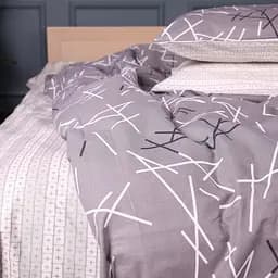 Простирадло MirSon Ranforce Elite Scandi Lines 220x240 см (2200012434307) - мініатюра 2