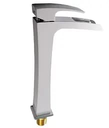 Смеситель для умывальника высокий водопад гайка белый/хром Ø25 Gappo Jacob 1/8 G1007-31 Белый