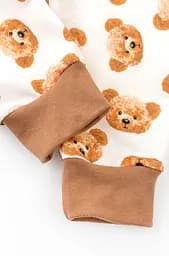 Комбінезон дитячий на манжетах Cute Bears двонитка з начосом - мініатюра 4
