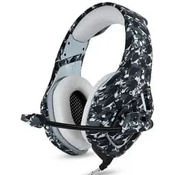Проводные игровые наушники Onikuma Gaming K1-B, 3.5mm, 2.2m, Camouflage-Grey
