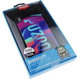 Чохол-накладка PUZOO Glass Printing with TPU Visions iPhone X Black - мініатюра 2