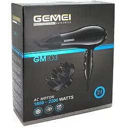 Професійний фен для волосся Gemei GM-103  Box - мініатюра 5