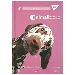 Блокнот Yes Animalbook А6, 64 листа, в точку (152066)