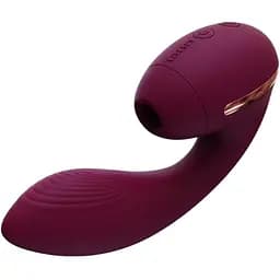 Вакуумный вибратор KisToy Tina Mini Violet вагинально-клиторальный Violet