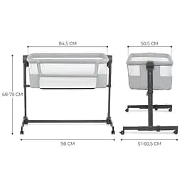 Приставне ліжечко-люлька Kinderkraft Neste Up 2 Light Grey (KLNEUP02LGR0000) - мініатюра 7