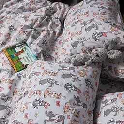 Комплект постільної білизни Moon&Star Бязь Gold Люкс Bunny Dreams Сімейний 160х220х2 наволочки 2х50х70 - мініатюра 4