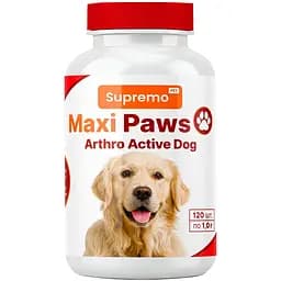 Витамины Supremo Maxi Paws артро для суставов для активных собак 1 г х 120 таб.