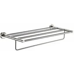 Полка Frap с полотенцедержателем F30124 1/10, Хром матовый