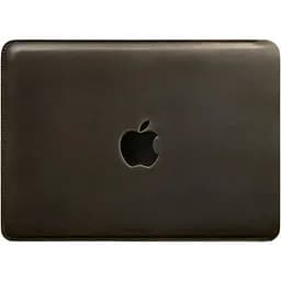 Шкіряний чохол BlankNote для MacBook 14 дюйм Темно-коричневий Crazy Horse