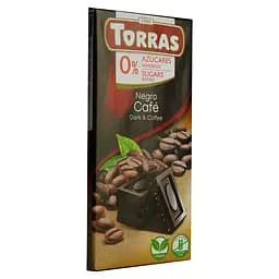 Шоколад черный с кофе Torras без сахара 75 г
