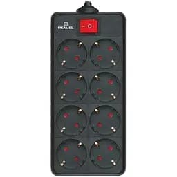 Фильтр питания REAL-EL RS-8 Protect 5м Black (EL122300024)